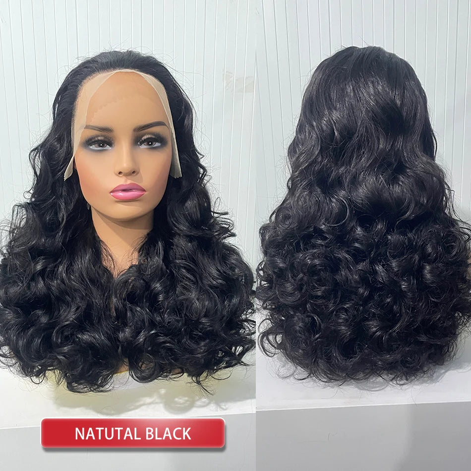 Malaysia Bouncy Curly Wigs 250 Density Hair W/ 13x4 HD Lace Frontal (Glueless)