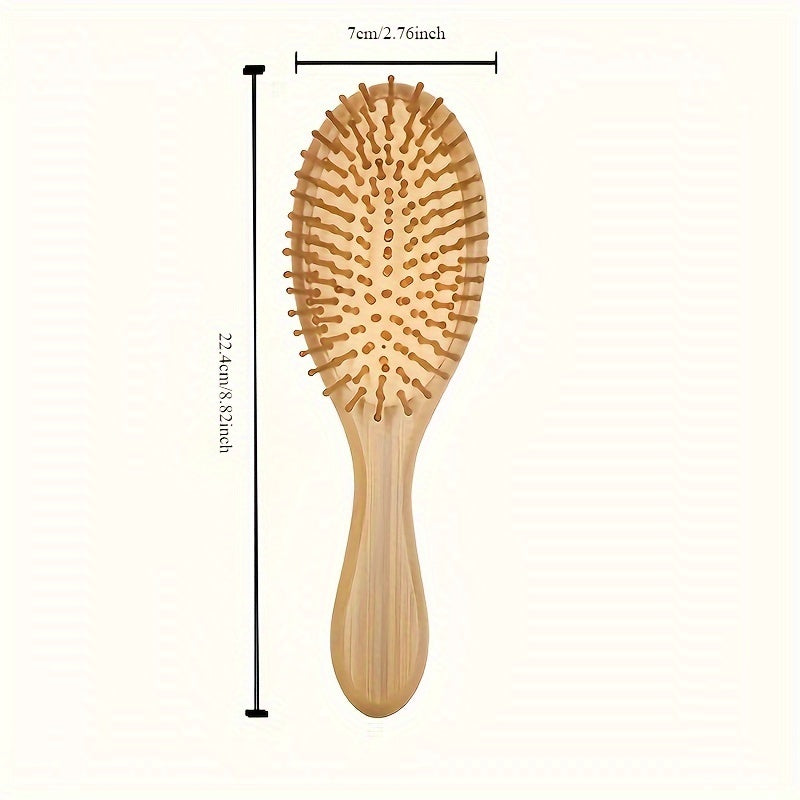 1pc Hair Brush - Bamboo Hair Brush