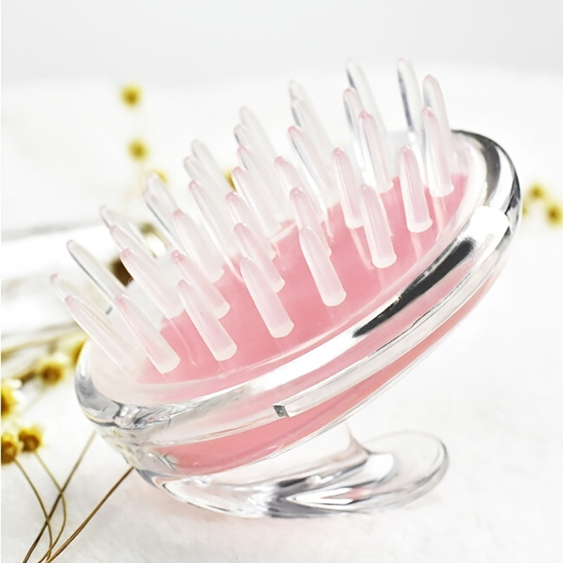 1pc Gentle Scalp Massager and Shampoo Brush - Soft Bristles