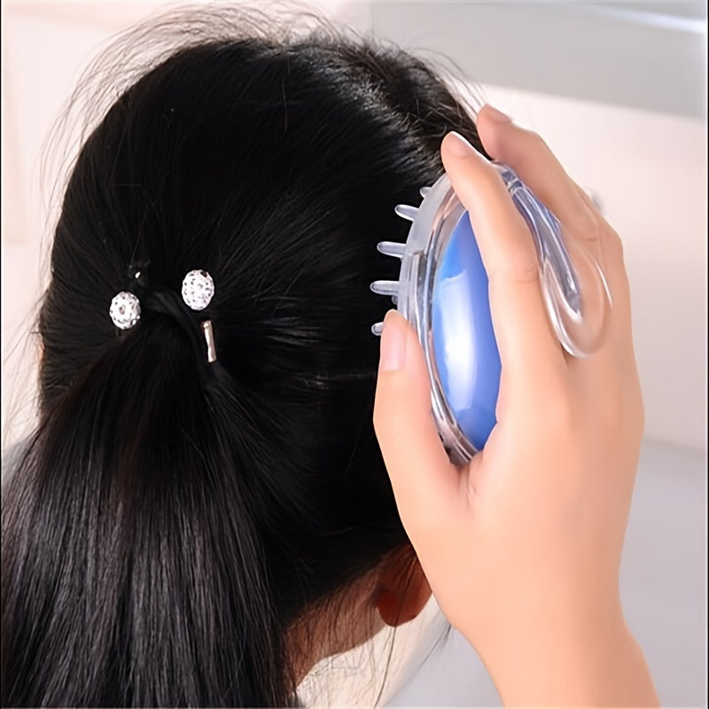 1pc Gentle Scalp Massager and Shampoo Brush - Soft Bristles