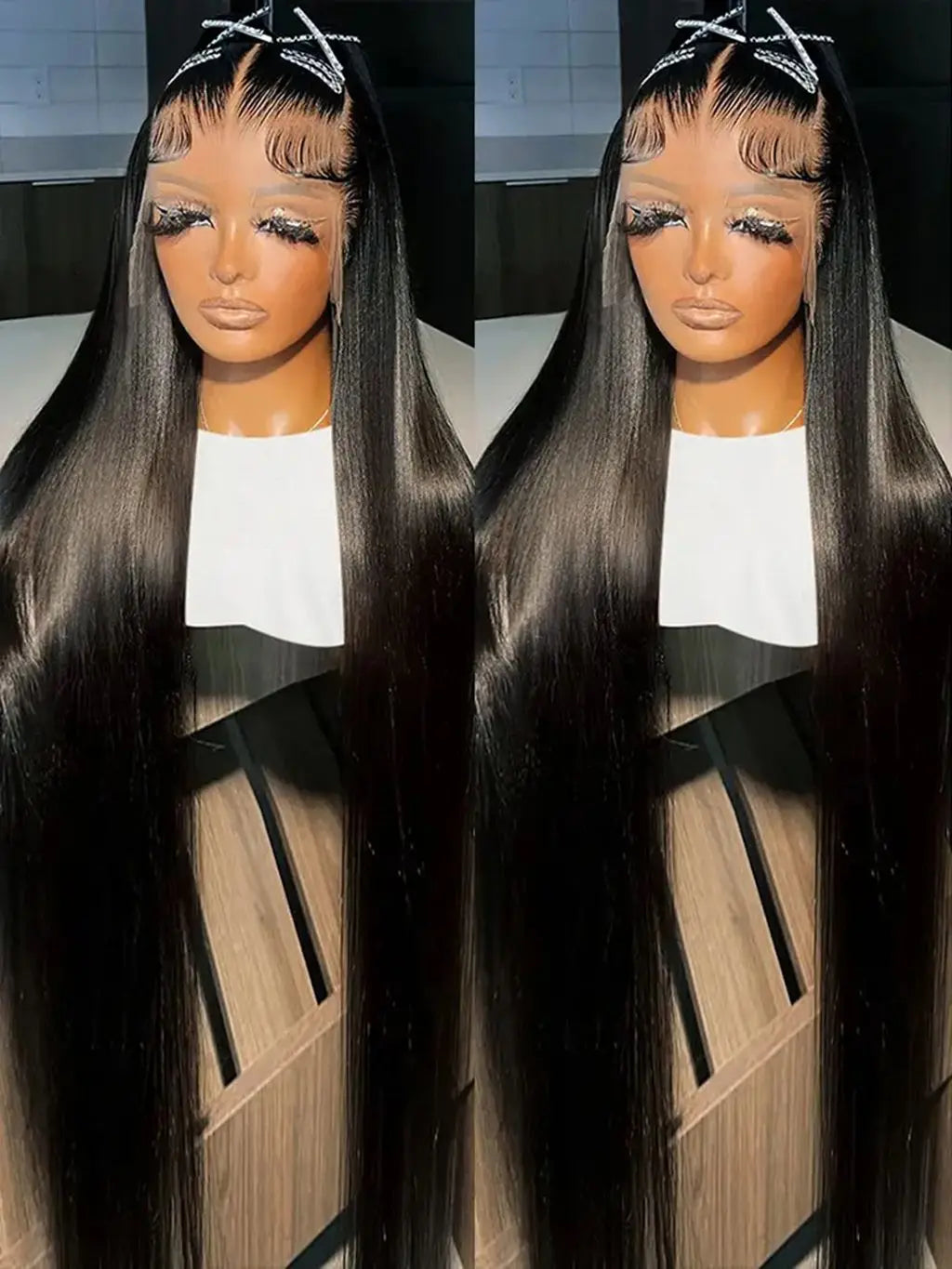 Synthetic Preplucked With Baby Hair Glueless Wig