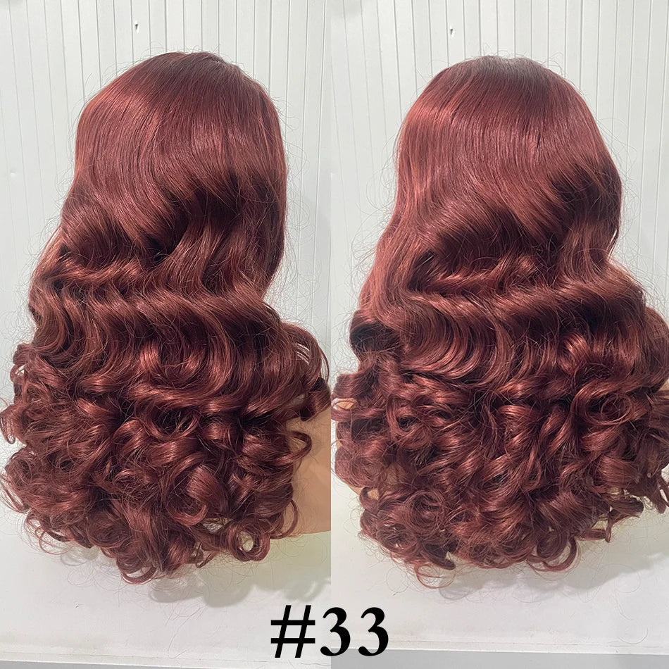 Malaysia Bouncy Curly Wigs 250 Density Hair W/ 13x4 HD Lace Frontal (Glueless)