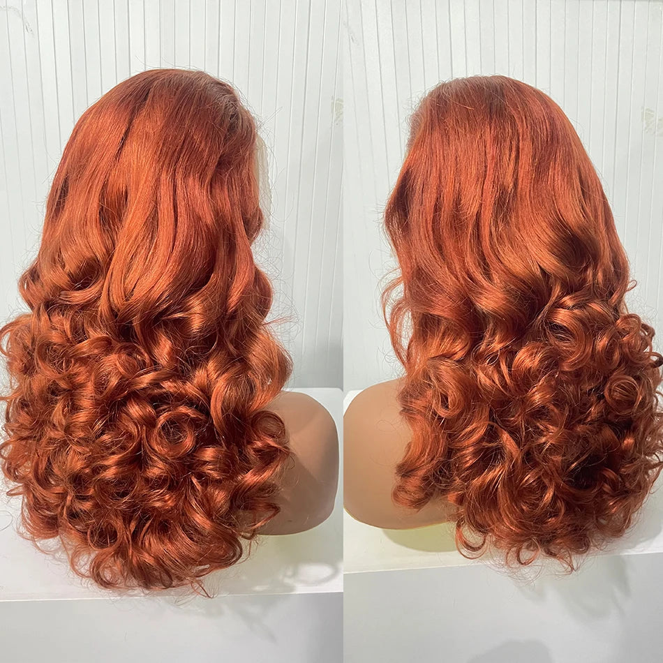Malaysia Bouncy Curly Wigs 250 Density Hair W/ 13x4 HD Lace Frontal (Glueless)