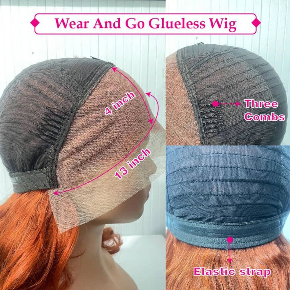 Malaysia Bouncy Curly Wigs 250 Density Hair W/ 13x4 HD Lace Frontal (Glueless)