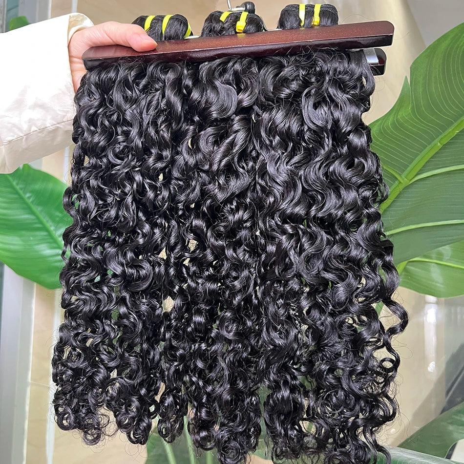Burmese Curly Human  Hair Bundles (Natural Color)