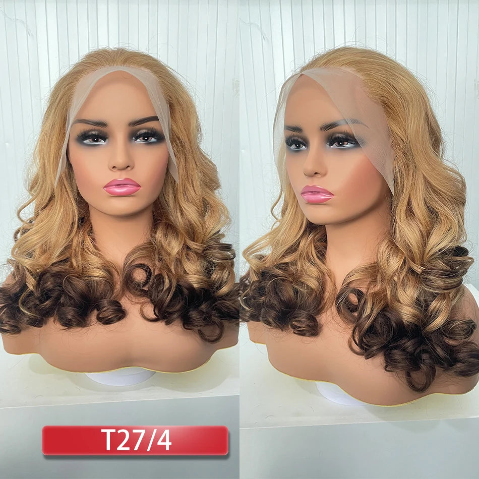 Malaysia Bouncy Curly Wigs 250 Density Hair W/ 13x4 HD Lace Frontal (Glueless)