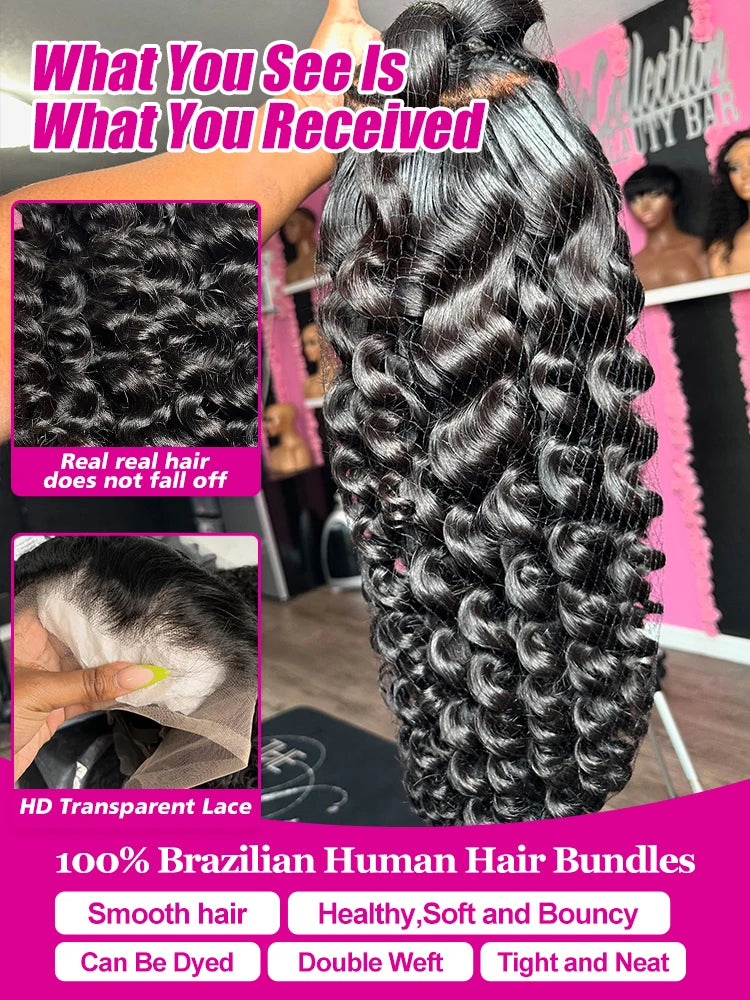 Brazilian Loose Wave 13x6 HD Lace Frontal Wigs