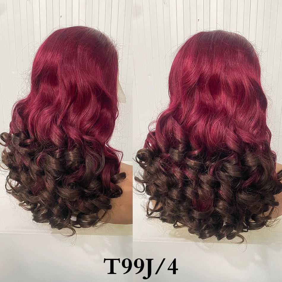 Malaysia Bouncy Curly Wigs 250 Density Hair W/ 13x4 HD Lace Frontal (Glueless)