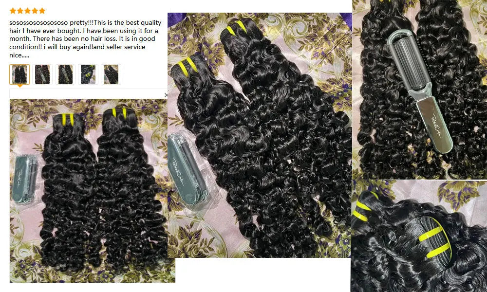Burmese Curly Human  Hair Bundles (Natural Color)