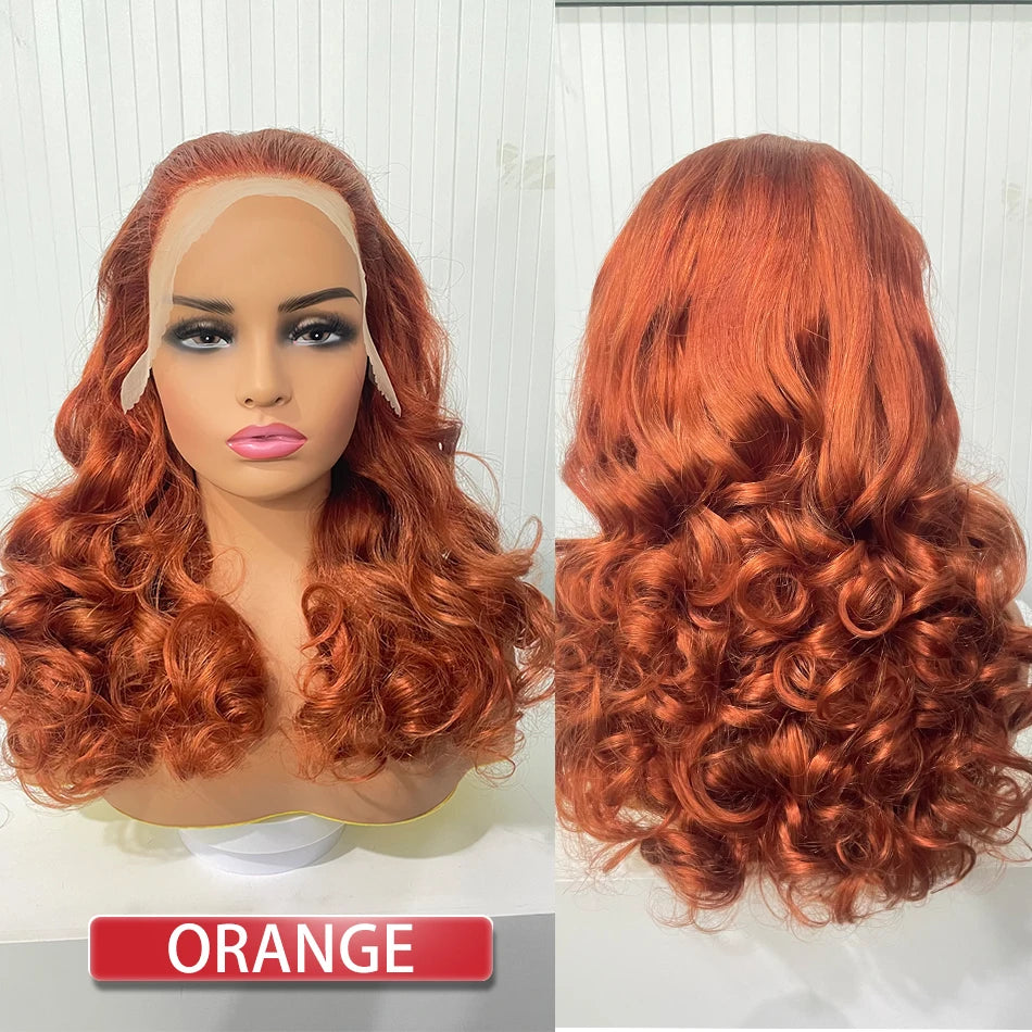 Malaysia Bouncy Curly Wigs 250 Density Hair W/ 13x4 HD Lace Frontal (Glueless)