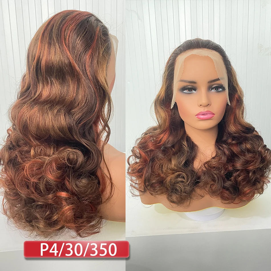 Malaysia Bouncy Curly Wigs 250 Density Hair W/ 13x4 HD Lace Frontal (Glueless)