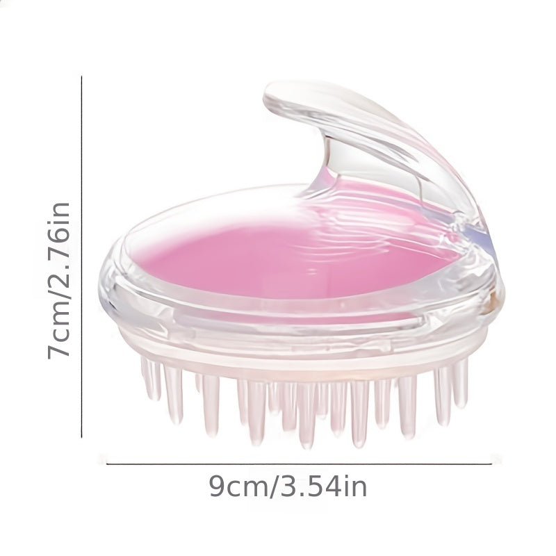 1pc Gentle Scalp Massager and Shampoo Brush - Soft Bristles