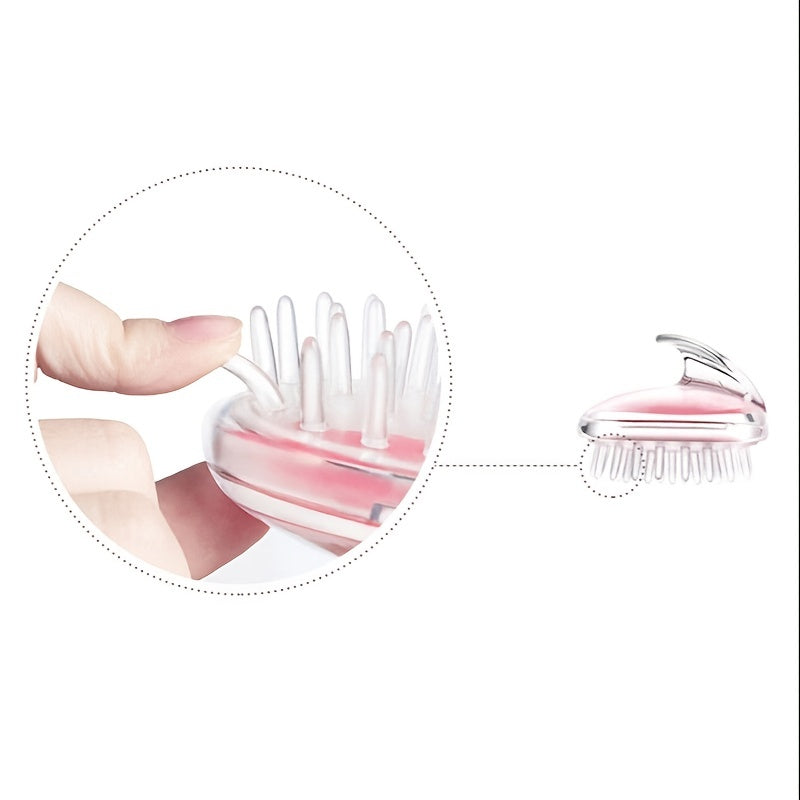 1pc Gentle Scalp Massager and Shampoo Brush - Soft Bristles